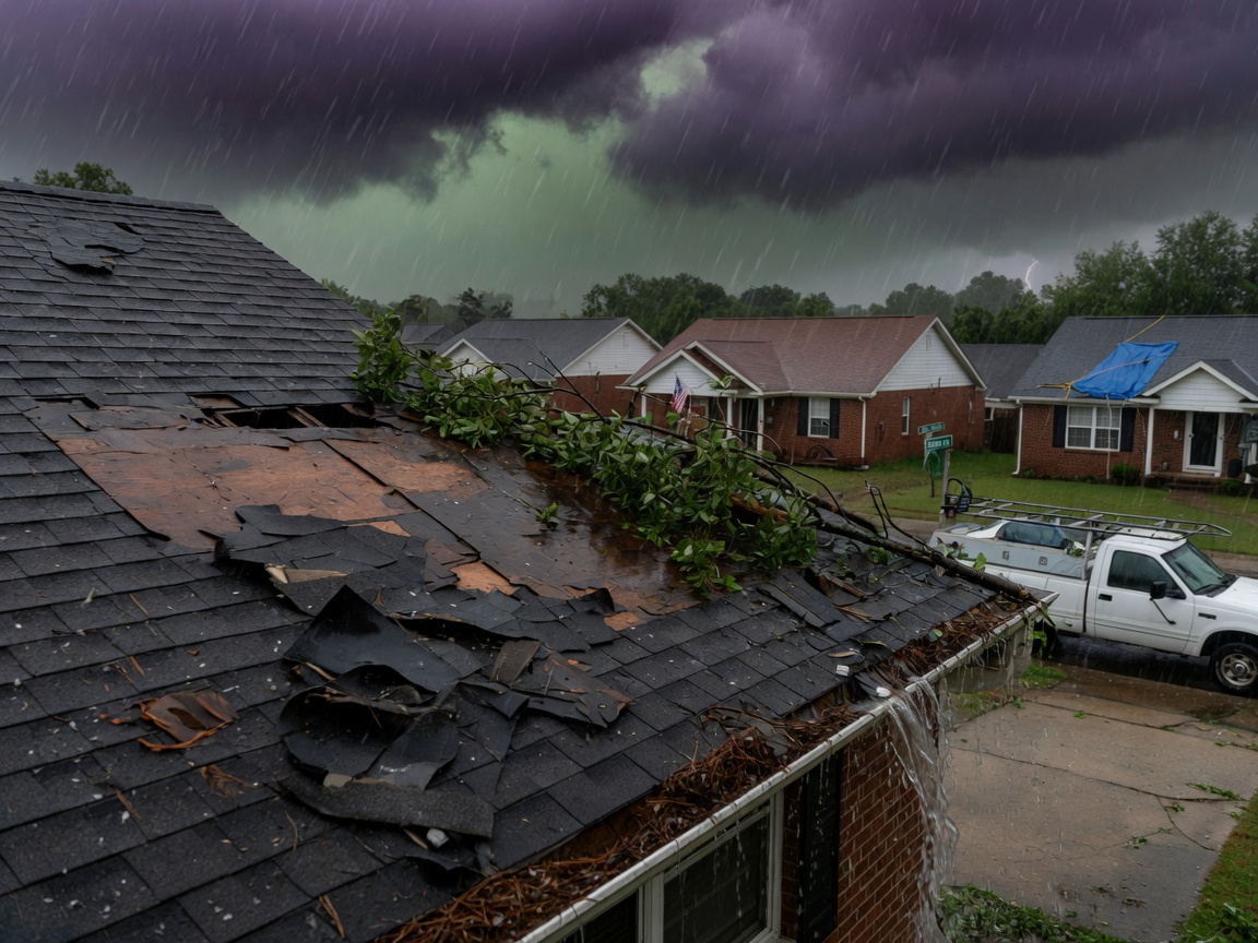 How Atlanta Thunderstorms Affect Marietta Roofs